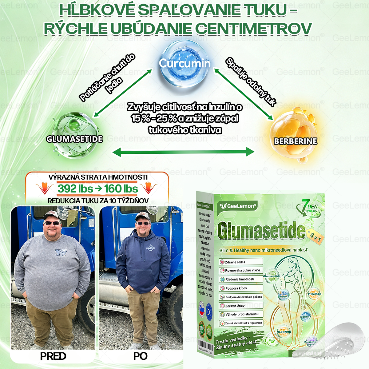 Odporúčané UNB · 👩‍⚕️Oficiálny obchod Dr. Max | 🎁 𝐆𝐞𝑒𝐿𝑒𝐦𝐨𝐧® Glumasetide 8 v 1 Nano mikrotŕňový náplasť – Len raz denne ✅ Viditeľné zmeny za 7 dní na obezitu, ochabnutú pokožku a zdravie